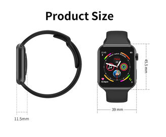 Zwart Behang Smartwatch voor VrouwenWeervoorspelling In real time/Hartslagmeter